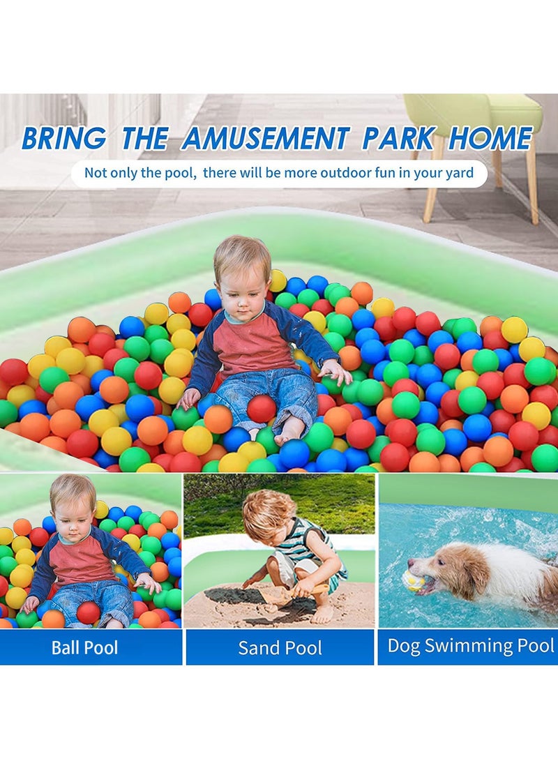 VUCATIN Inflatable Swimming Pool Foldable Pvc Material Swimming Pool Suitable for Indoor Courtyard (2.1 Meters) - Image 3