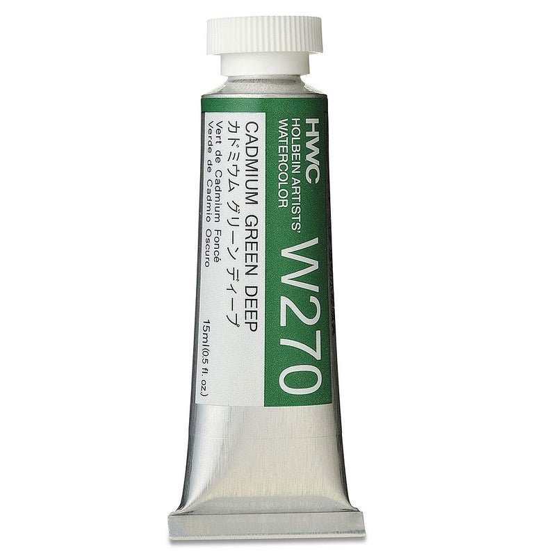 Holbein Artists Watercolor 15ml Cadmium Green Deep