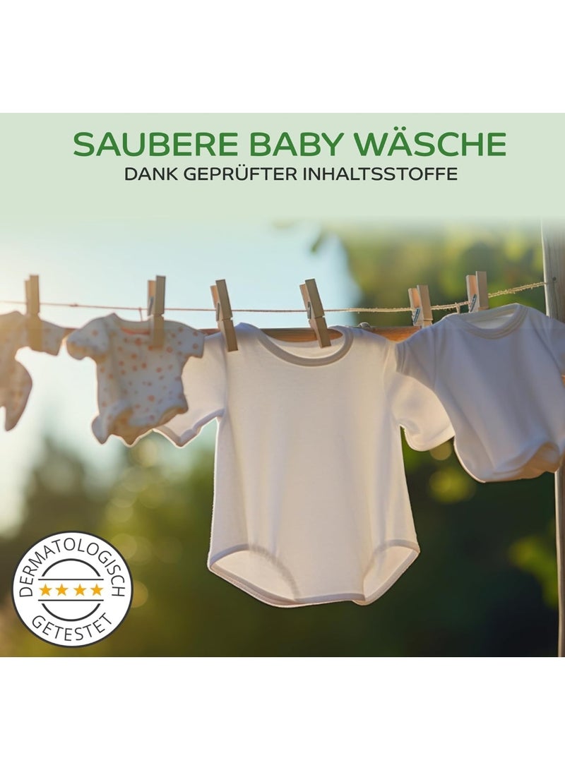 Frosch Baby Liquid Laundry Detergent 1.5L - Hypoallergenic, Chamomile Extract, Suitable for Sensitive Skin - Image 2
