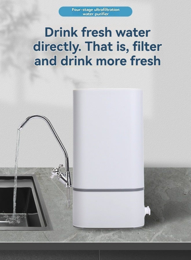 إم مياويان جهاز تنقية المياه فائق الترشيح المنزلي بأربع مراحل، مرشح مياه صنبور المطبخ، جهاز تنقية مياه سطح الطاولة - Image 1