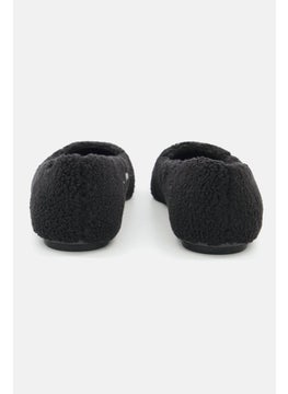 DKNY Women Faux Shearling Ballet Flat, Black  - Image 2