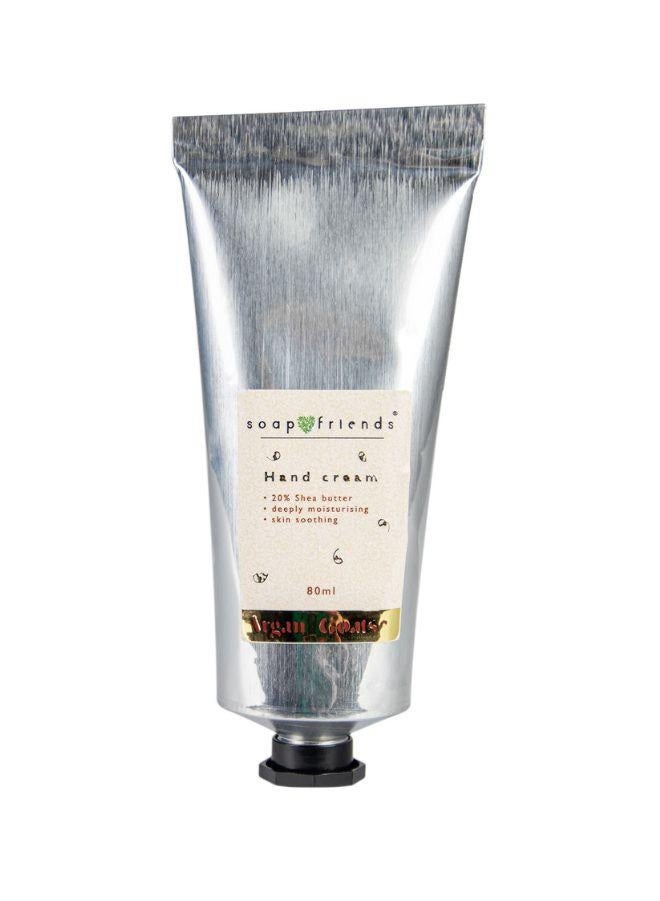 الصابون والأصدقاء كريم اليدين من Soap&Friends بزيت الأرغان وحليب الماعز 80 مل - مرطب مغذي بزبدة الشيا للأيدي الجافة - عناية طبيعية وعضوية وخالية من القسوة على الحيوانات - Image 2