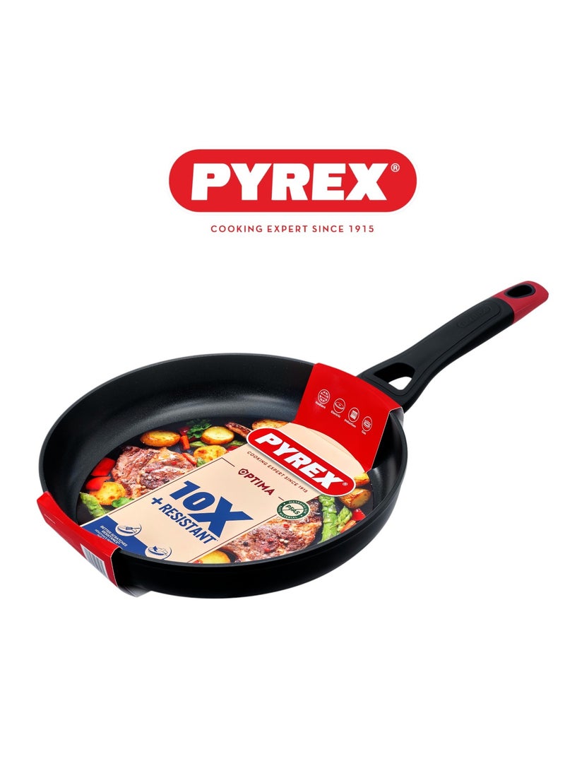 Pyrex Optima+ Frying Pan 28cm – PFAS-Free Non-Stick Deep Pan for Versatile Everyday Cooking Black - Image 1