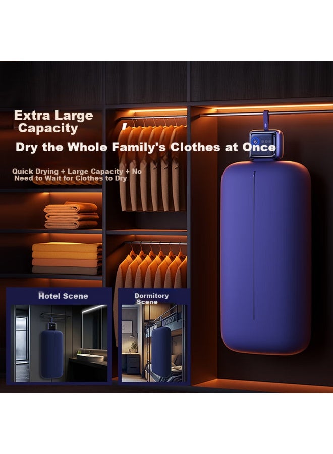 Nesugar Portable Mini Clothes Dryer, Compact Home Drying Machine, Foldable Travel Clothes Dryer, Baby Underwear Sterilizer And Disinfector, Nursing Care Device, Mini Clothes Hanger, Dorm And Travel Essential - Image 3