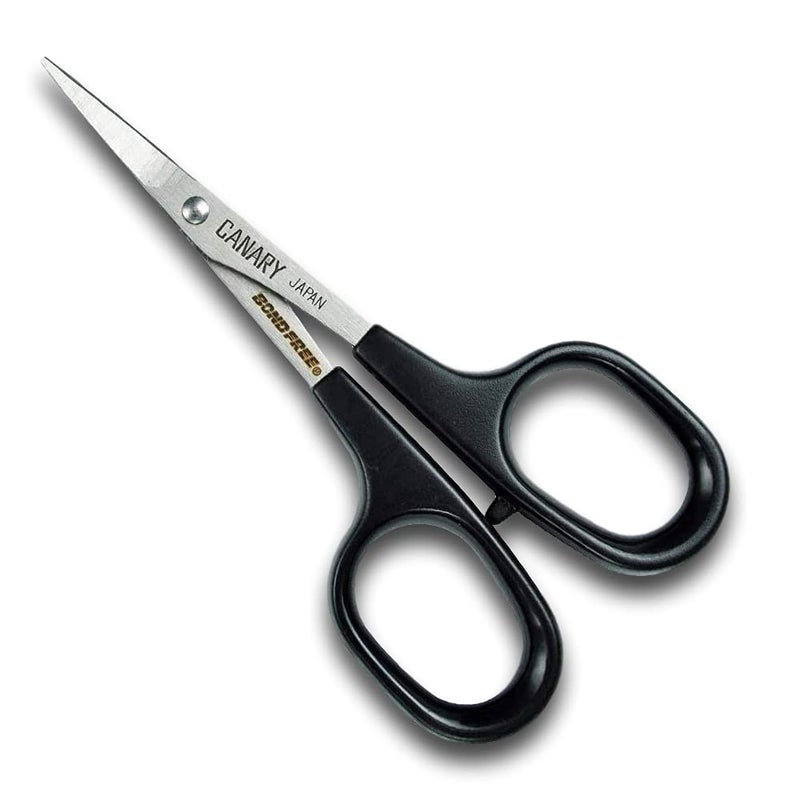 CANARY Japanese Mini Craft Scissors 4 Curved Blade Extra NonStick Small Detail Scissors for Paper Crafting Fabric Cutting Art Crafts Made in JAPAN