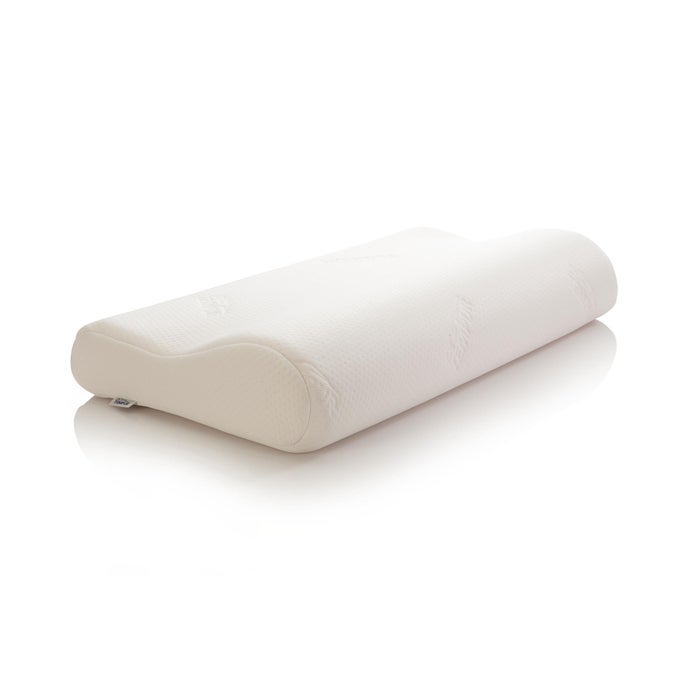 ORIGINAL PILLOW MEDIUM FIRMNESS ERGONOMIC MEMORY FOAM NECK SUPPORT PILLOW FOR SMALLMEDIUM FRAMES SIDE AND BACK SLEEPERS WITH WASHABLE COVER 61 X 31 X 107 CM CREAM