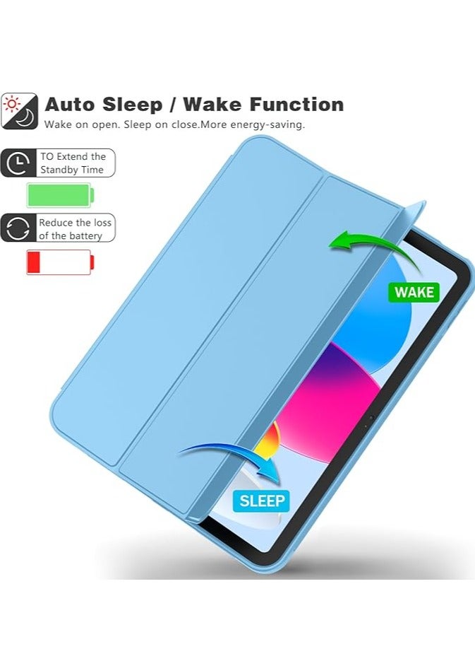 iPad Smart Case for IP 10th 2022 with Auto Sleep and Wake Feature Super Protection with a dedicated place for the pen Suitable for an iPad stand for watching movies  - Image 5