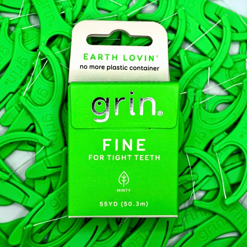 Grin Fine Dental Floss Box - Minty Flavor, 55 Yards (50.3m), Eco-Friendly Packaging - Image 4