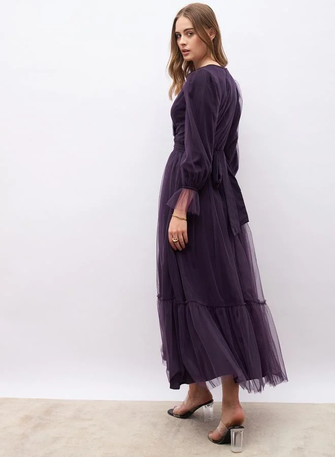 Styli Tulle Maxi Dress