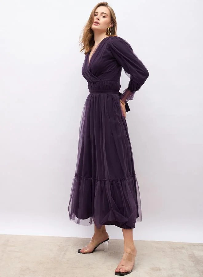Styli Tulle Maxi Dress