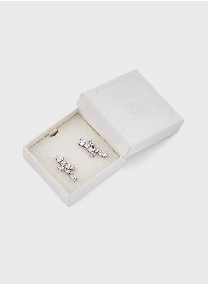 SWAROVSKI Matrix Stone Detail Drop Earrings