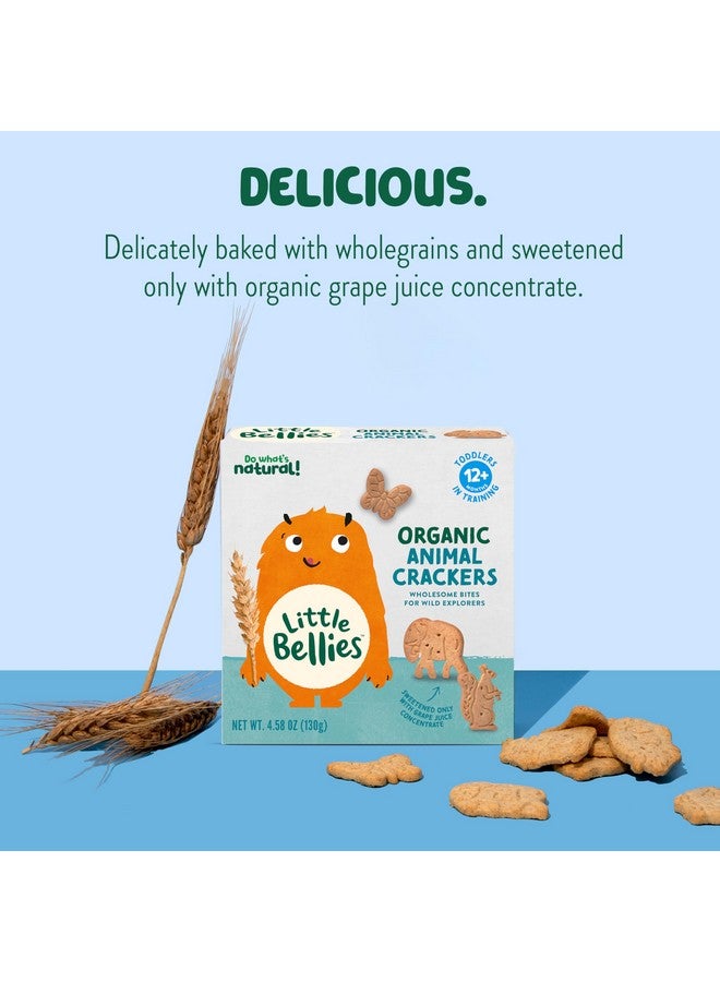 Little Bellies Little Bellies Organic Animal Crackers Toddler Snack (Pack of 5 x 4.58 oz Individual Packs)  - Image 4