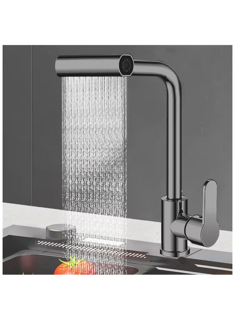 Kitchen Faucet With Two Hose 4 Function Waterfall Sink Faucet Single Handle For Kitchen Sink Modern Design Hot And Cold Tap  - Image 3