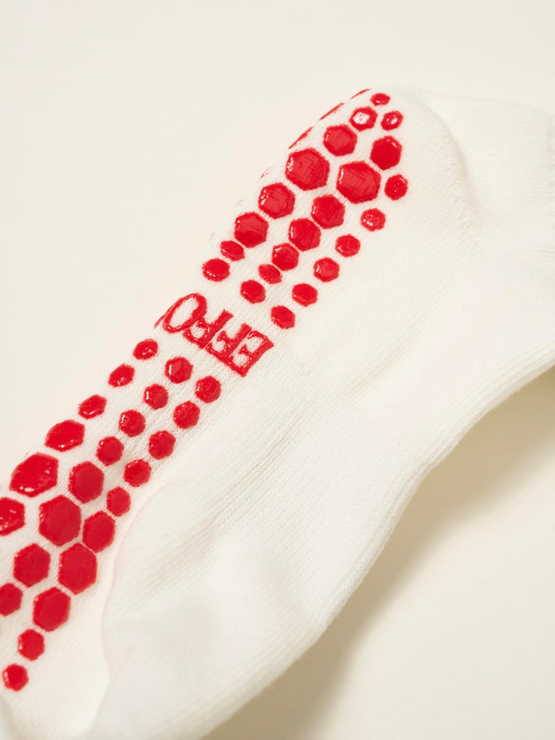 Shapes Studio Half Calf Grip Socks, Cute Fruit Pilates Socks, Ruffle Socks, Non-Slip for Barre Yoga (US, Numeric, 5, 10, Regular, Regular, Embroidery Heart Duo, Effortless Club) - Image 5