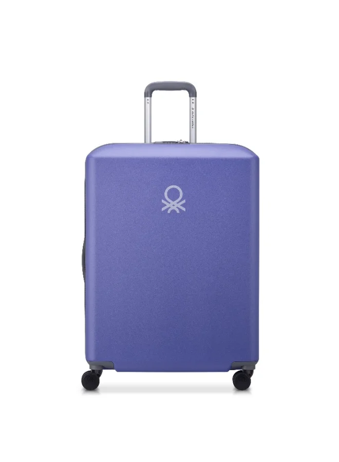 Delsey United Colors of Benetton By Delsey Hardside   4 Double Wheel  Trolley   82cm Violet