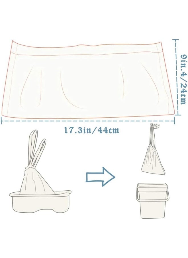 Panxxsen Panxxsen 100 Pack Potty Chair Liners with Drawstring, Training Toilet Seat Potty Bags, Disposable Cleaning Bag for Kids Toddler Adults Pet Outdoors  - Image 3