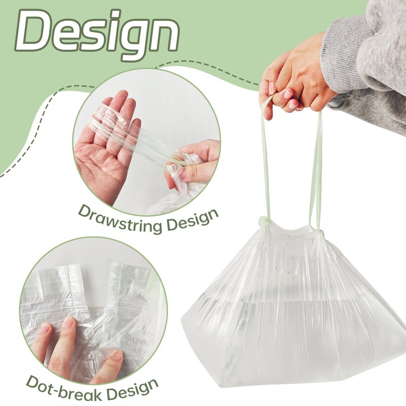 Panxxsen 100 Pack Potty Chair Liners with Drawstring,Training Toilet Seat Potty Bags,Disposable Cleaning Bag for Kids Toddler Adults Pet Outdoors(44 x 24 cm) - Image 4