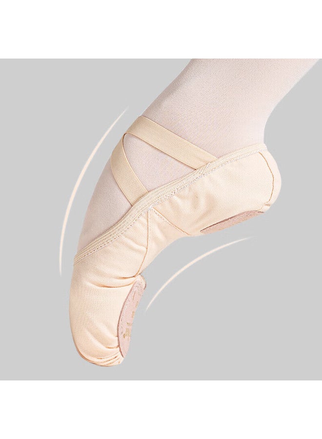 Sansha Dance Shoes, Ballet Shoes, Practice Shoes, Soft Shoes, Slightly Elastic Cat Paw Shoes S62d, Pink, Size 25 - Image 4