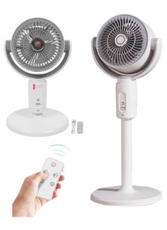 DIGI CORE Silent Tower Fan With Remote Control Powerful Fan 360 Circulation Quiet And Powerful Floor Fan Smart Oscillating Fan Portable 5 Wind Speeds 8 Speed Intelligent Timing Adjustable Height Standing Fan  - Image 1
