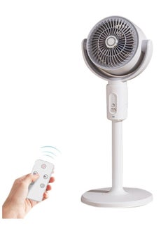 DIGI CORE Silent Tower Fan With Remote Control Powerful Fan 360 Circulation Quiet And Powerful Floor Fan Smart Oscillating Fan Portable 5 Wind Speeds 8 Speed Intelligent Timing Adjustable Height Standing Fan  - Image 3