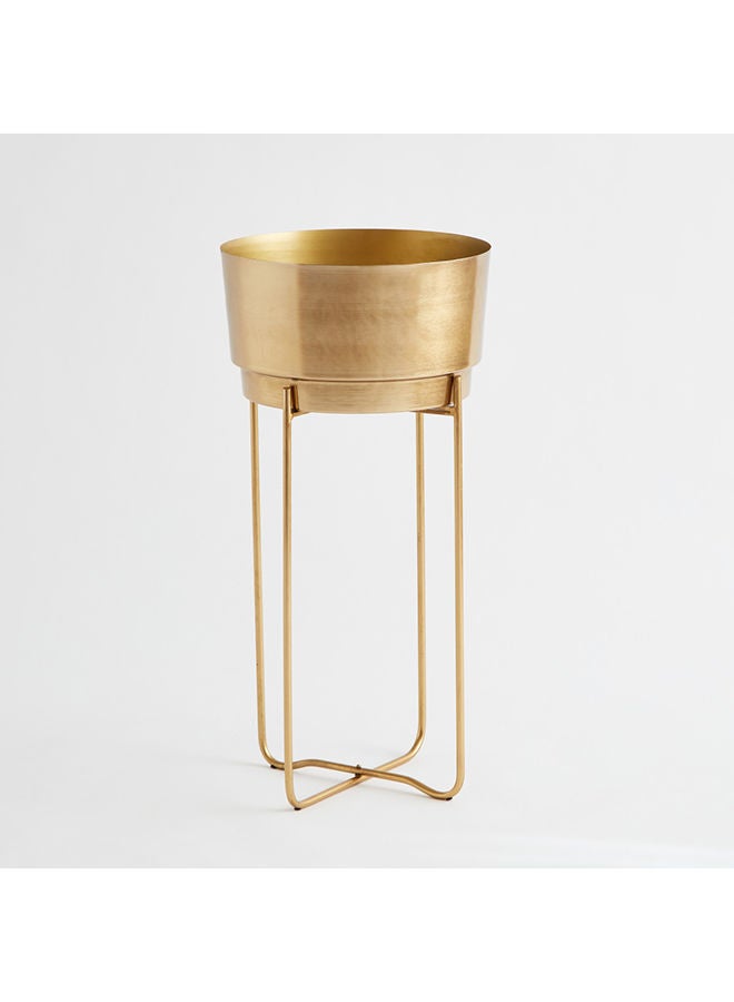 Home Box 2-Piece Ace Metal Planter Set With Stand 50x30x50 cm - Image 5