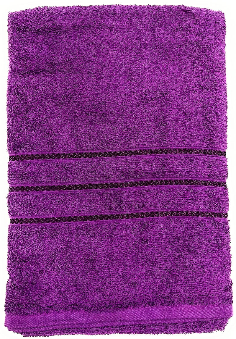 Bombay Dyeing Flora Large Size Bath Towel (Purple) - Image 3