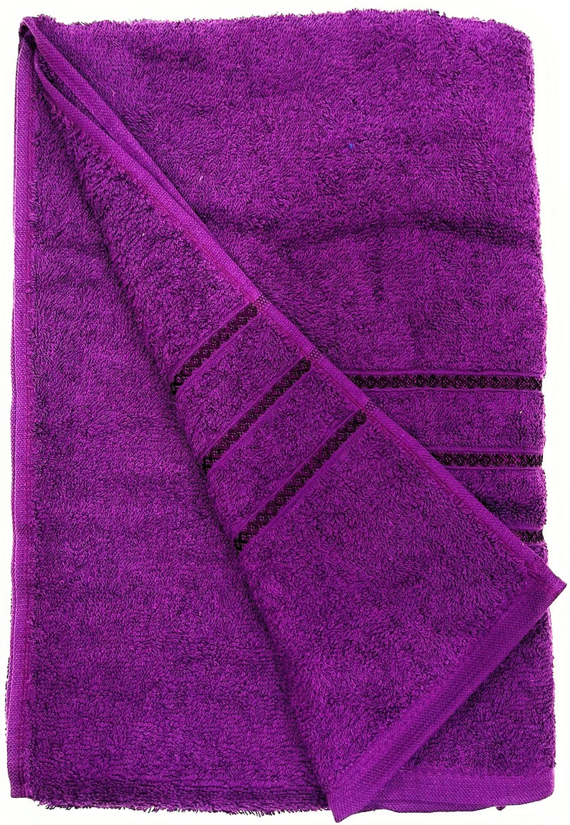 Bombay Dyeing Flora Large Size Bath Towel (Purple) - Image 2