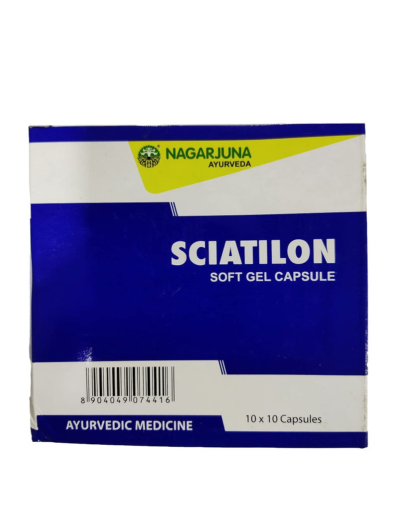 Nagarjuna Kerala Sciatilon Soft Gel Capsule 100 Tab x Pack of 1 - Image 4