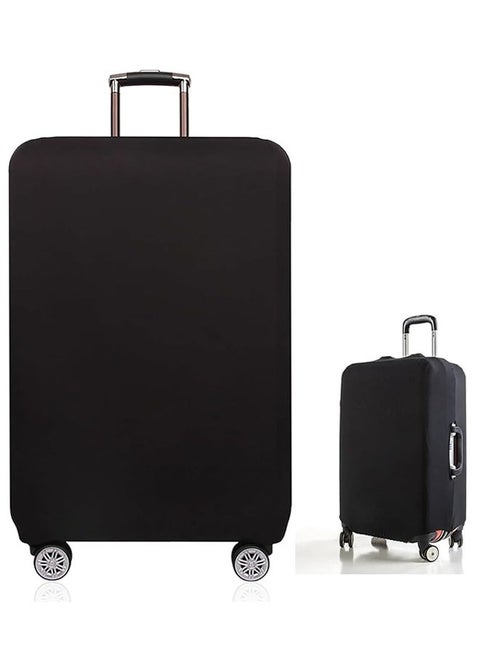 Luggage Cover, Elastic Suitcase Cover Dustproof Luggage Cover Anti-Scratch Baggage Cover Travel Accessories, Black（18-20 Inch）