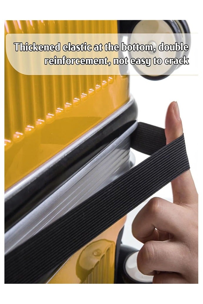 Luggage Cover, Elastic Suitcase Cover Dustproof Luggage Cover Anti-Scratch Baggage Cover Travel Accessories, Black（18-20 Inch） - Image 4