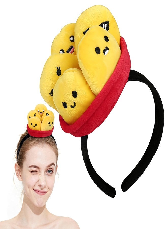VZQI Chicken Blocks Hat Chicken Blocks Headband Halloween Fun Hats Mini Food Headband Accessory - Image 1