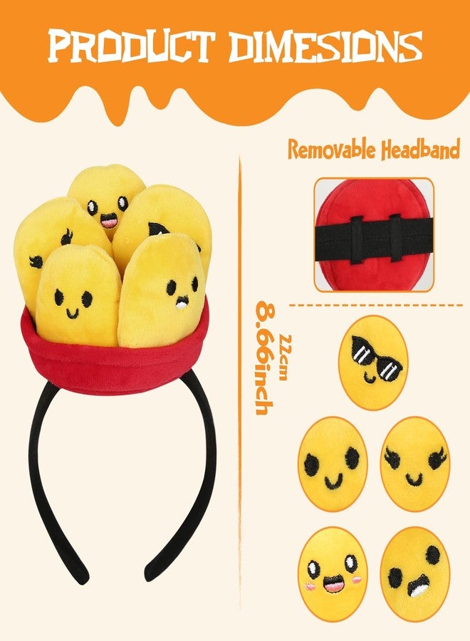 VZQI Chicken Blocks Hat Chicken Blocks Headband Halloween Fun Hats Mini Food Headband Accessory - Image 3
