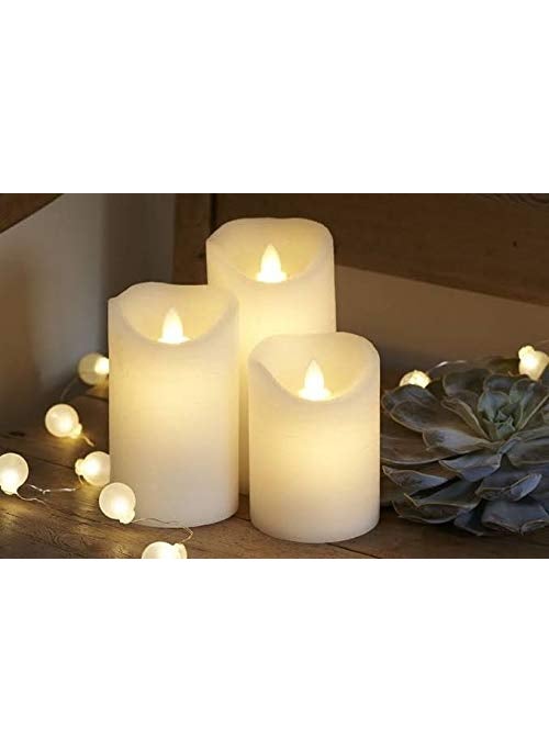 Infispace Infispace® Small Flame-Less LED Candle with 9 Battery (6 x 7 x 9 cm)- (Set of 3)  - Image 3