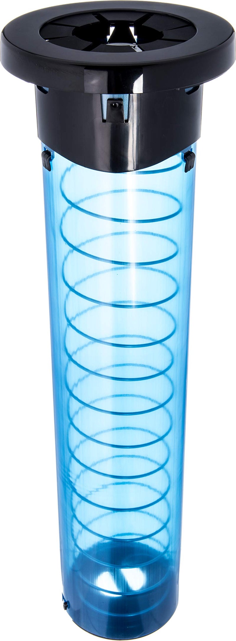 San Jamar Sentry InCounter Cup Dispenser 844 Oz Cups with Adjustable Lever for Restaurants Dining Halls and Fast Food Plastic 235 Inch Tube Blue