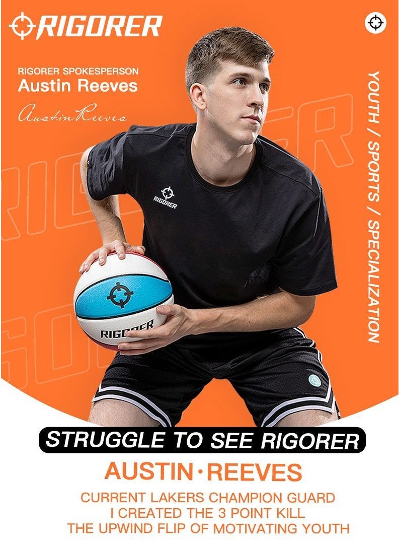 RIGORER  Anti-Slip And Wear Resistant PU For Indoor Outdoor Competition Training Baskball Ball Size 7  - Image 2