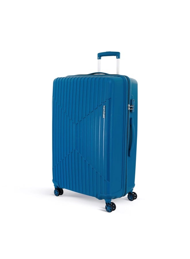 KAMILIANT by American Tourister Savvy Medium 70 Cms Check-in Hard Sided PP 8-Wheel Spinner Luggage, Deep Ocean Blue