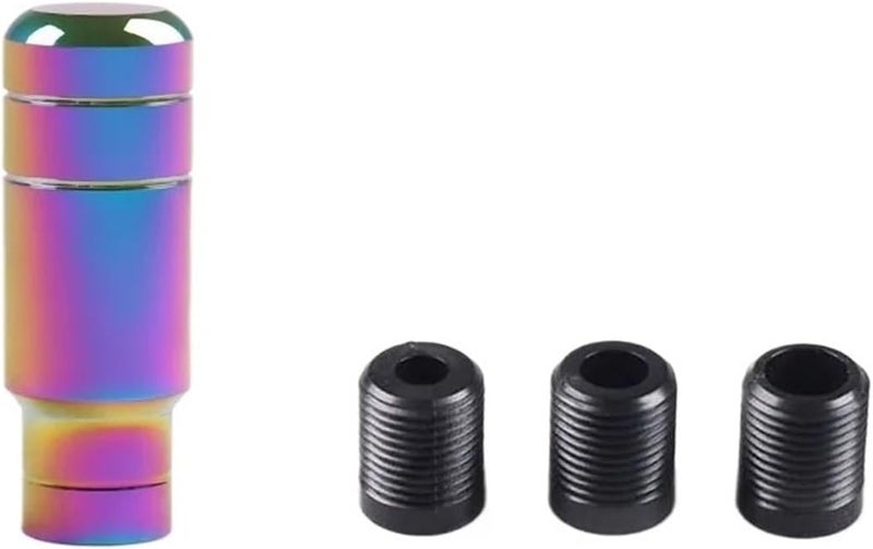 Shift Knob Universal 90MM/130MM/180MM Gear Shift Knob Manual Transmission Aluminum Shifter Lever Knob for Manual Automatic Vehicles(130mm Black Gold) - Image 5