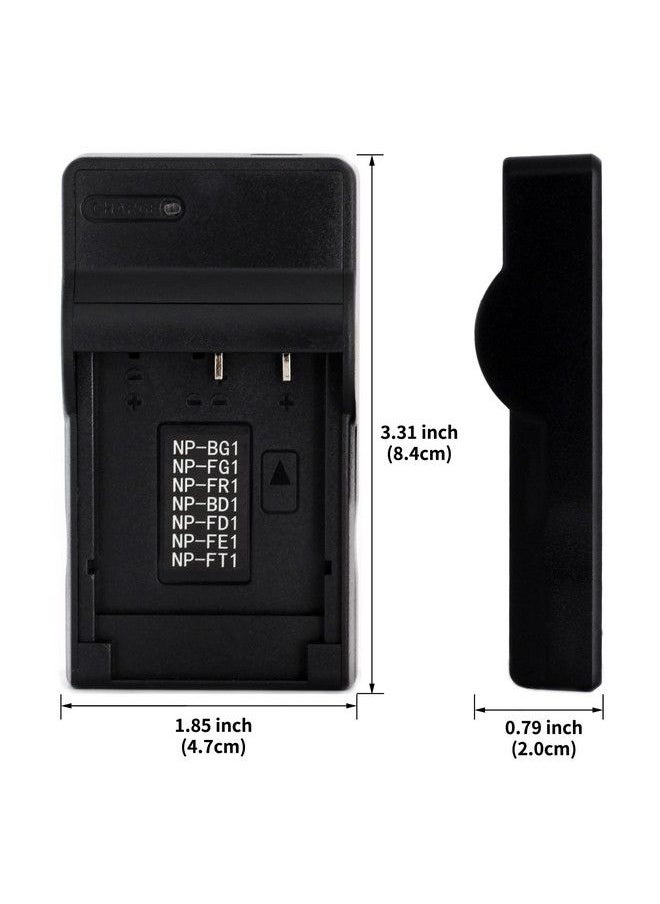 Norifon - Npbd1 Usb Charger For Sony Cybershot Dscp100 Dscp120 Dscp150 Dscp200 Dsct5 Dsct50 Dsct500 Dsct70 Dsct700 Dsct75 Dsct77 Dsct9 Dsct90 Dsct900 Dsctx1 Camera And More - Image 1