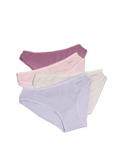 Panties Bikini Underwear Cotton Plain Colors for Women's - Pack of 4 - Size 3 XL- Colors may vary.
