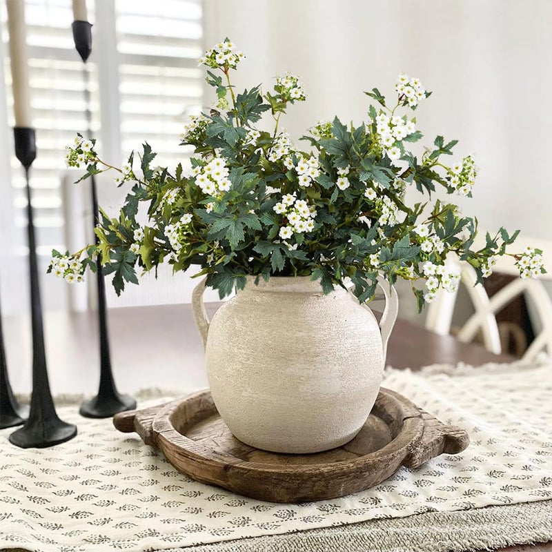 Srifoliage Artificial Plants,3Pcs 31inch Green Faux Stems for Vase,Fake Flowers Faux Branches Artificial Plants & Flowers for Home Decor (3, Kalanchoe) - Image 3