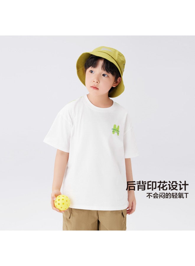 Zuoxi Boys' Cotton T-shirt Short Sleeve Summer Kids Vest Breathable Thin Sports Top For Big Boys - Image 4