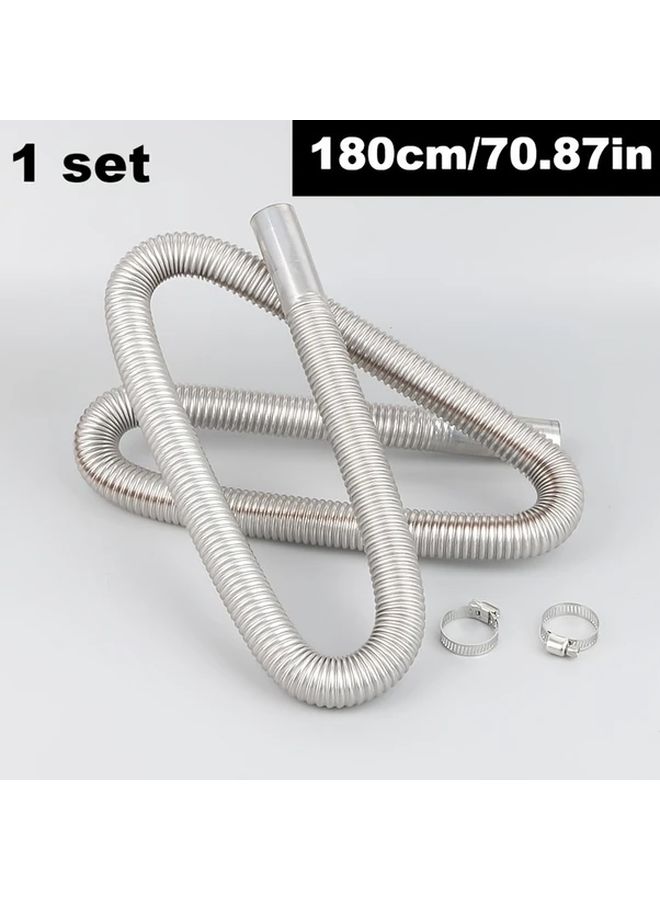 Stainless Steel High Temperature Resistant Exhaust Pipe With Clamps 47 24 Inch - Image 5