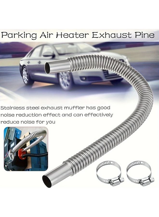 Stainless Steel High Temperature Resistant Exhaust Pipe With Clamps 47 24 Inch - Image 4