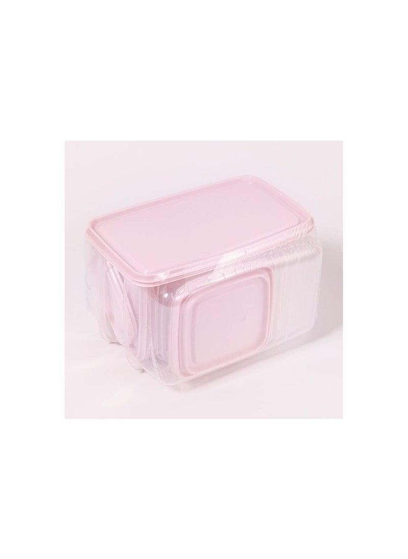 Spaceshoop - 17 Pack Plastic Food Storage Containers with Lids Free Stackable Transparent Reusable Airtight Kitchen Storage Box for Coarse Cereals and Grains - Image 1