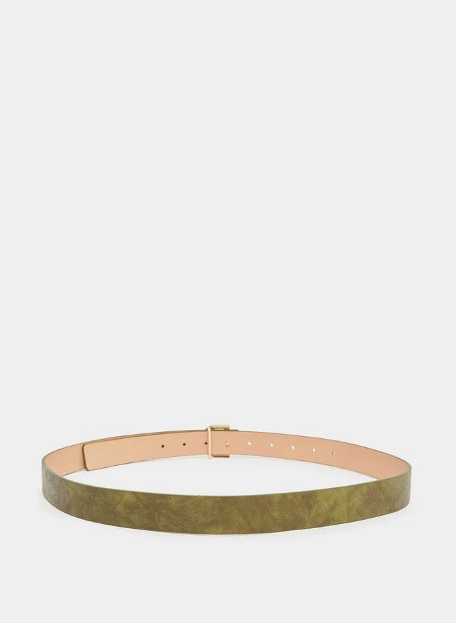 Styli Textured D Ring Belt