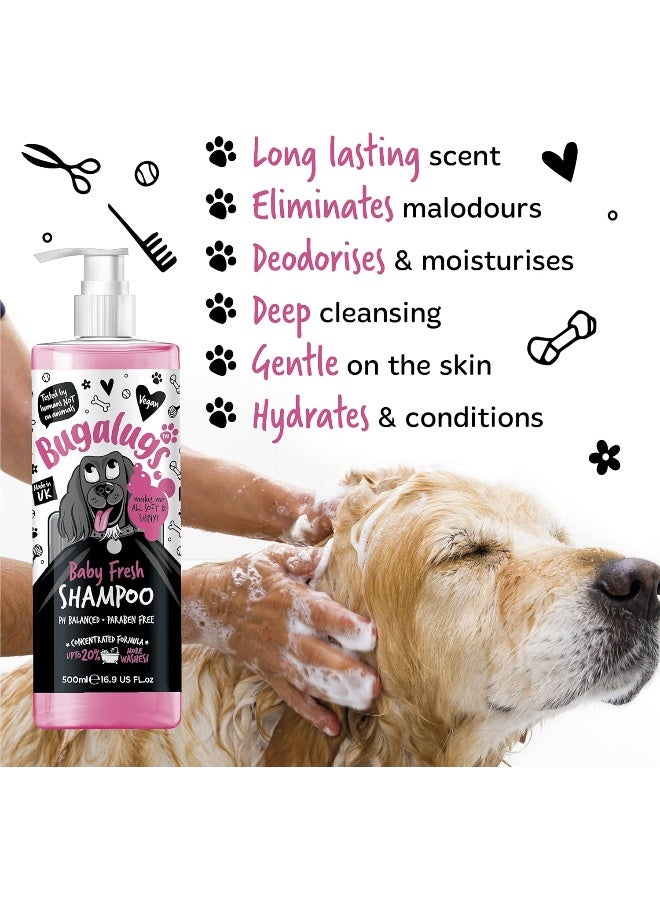 Bugalugs Baby Fresh Dog Shampoo 500ml - Vegan, PH Balanced, Paraben Free - Image 4