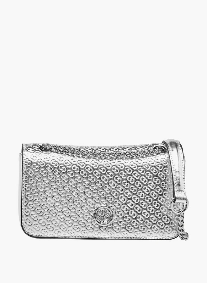 Celeste Embossed Crossbody Bag with Chain Strap