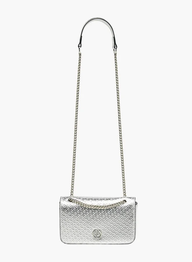 سيليست Embossed Crossbody Bag with Chain Strap