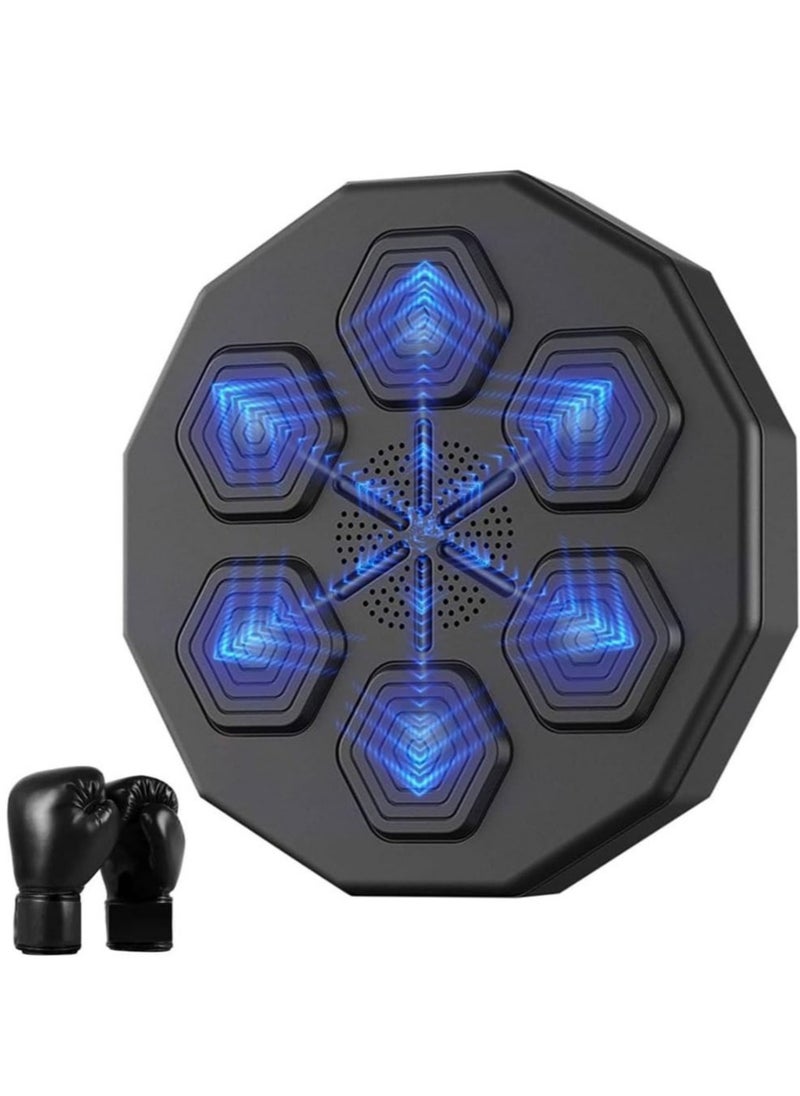 Generic - Electronic Music Boxing Machine – Bluetooth Smart Wall-Mounted Punching Pad with Boxing Gloves for Interactive Workouts - Image 1