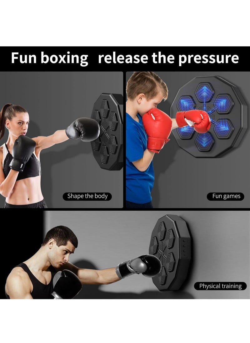 Generic - Electronic Music Boxing Machine – Bluetooth Smart Wall-Mounted Punching Pad with Boxing Gloves for Interactive Workouts - Image 1